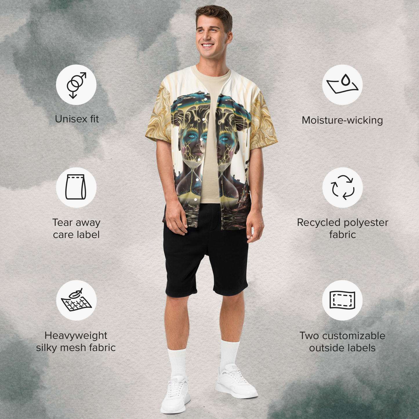 Mushroom Stamp EDM Jersey