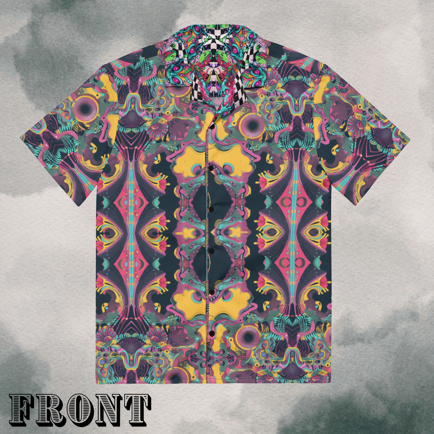 Lucid Meltdown Oversized Button Up