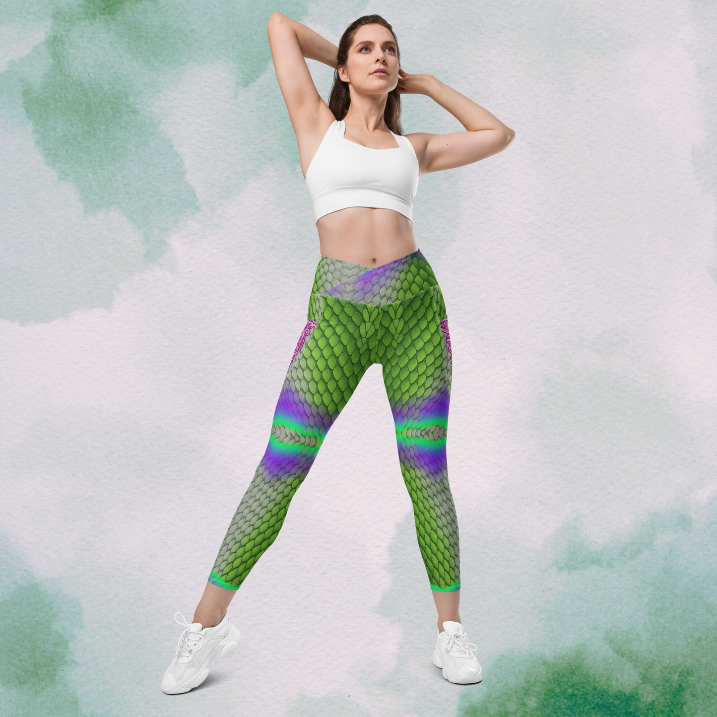 Bass Gremlin Crossover Leggings with Pockets | Matching Crop Top Available