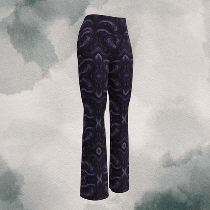 Purple Undertone Snake Flare leggings