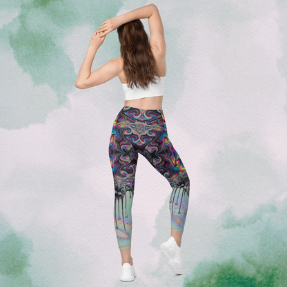 Psychedelic Swirl Drip Leggings