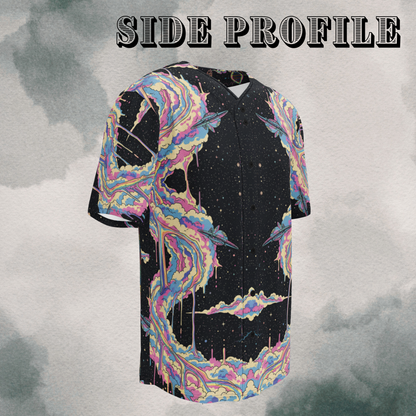 Retro Cosmic Cotton Candy Swirl EDM Jersey