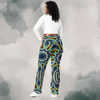 Retro Psychedelic Flare leggings