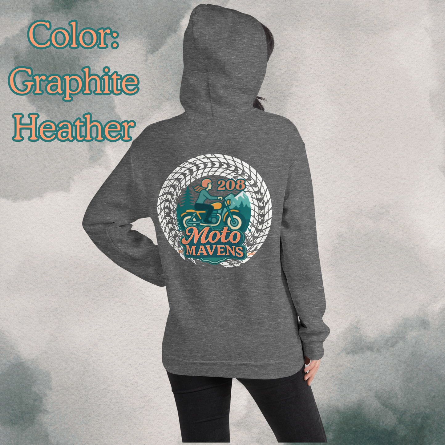 208 Moto Mavens Color Logo Hoodie