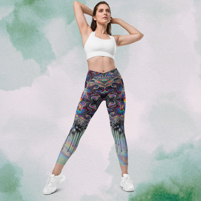 Psychedelic Swirl Drip Leggings