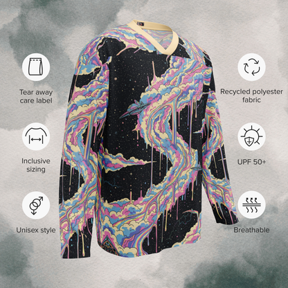 Cotton Candy Nebula Lightweight Hockey EDM Jersey