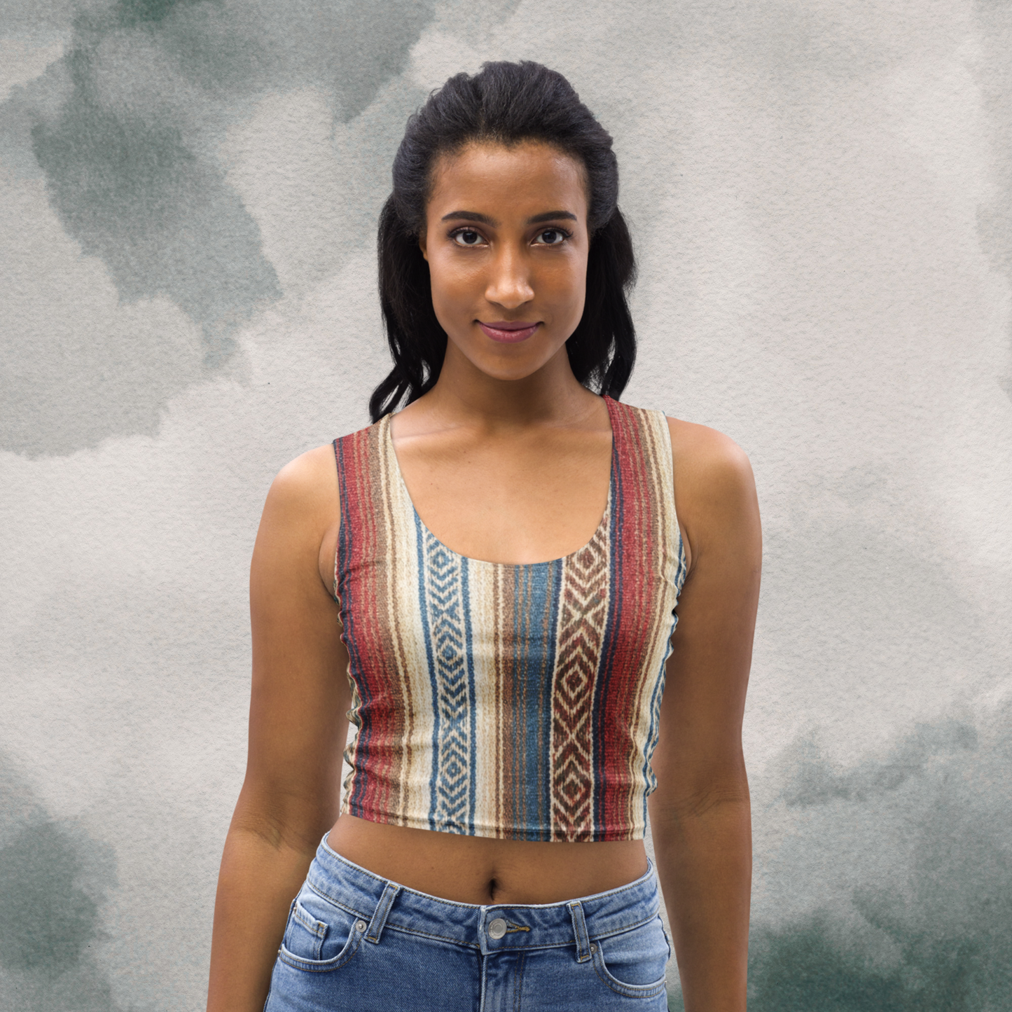 Mexican Blanket Crop Top