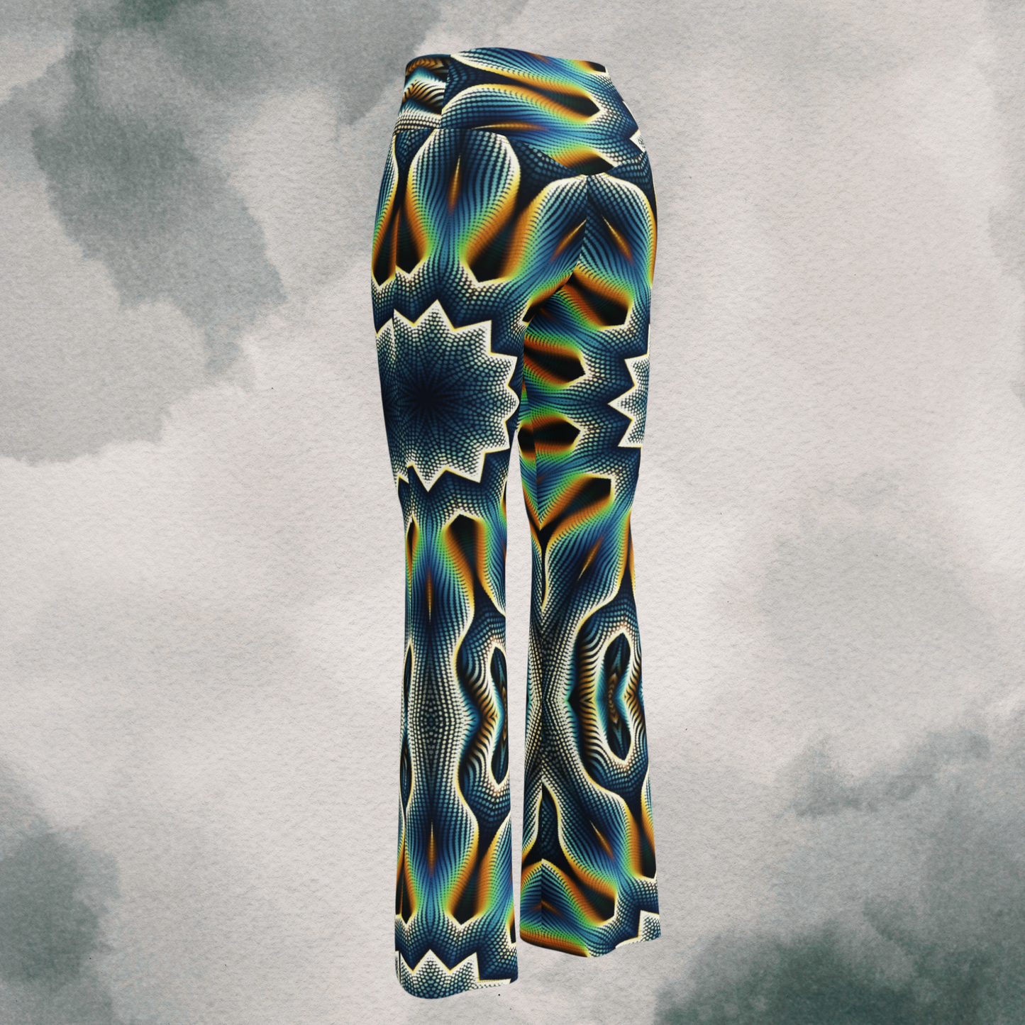 Retro Psychedelic Flare leggings