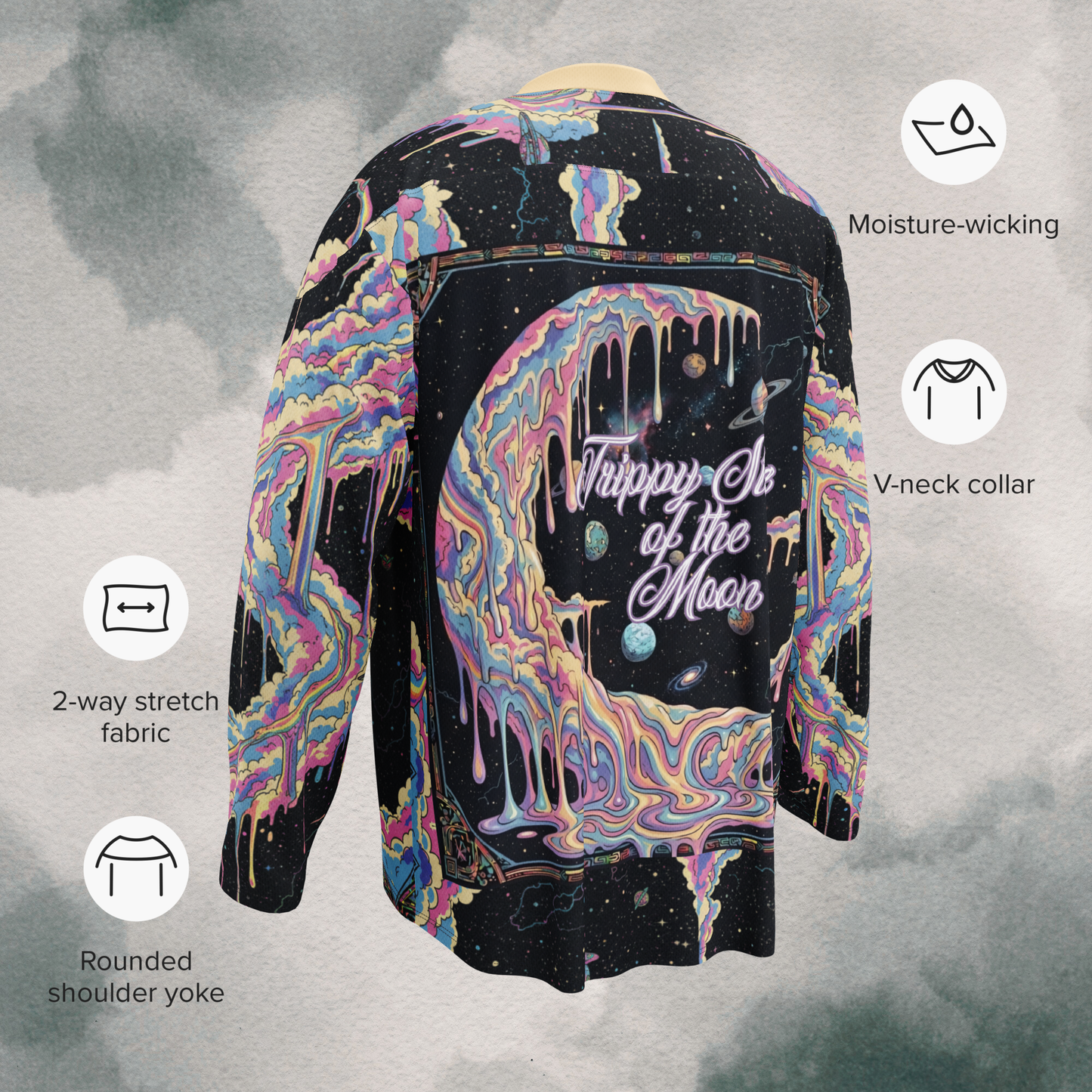 Cotton Candy Nebula Lightweight Hockey EDM Jersey