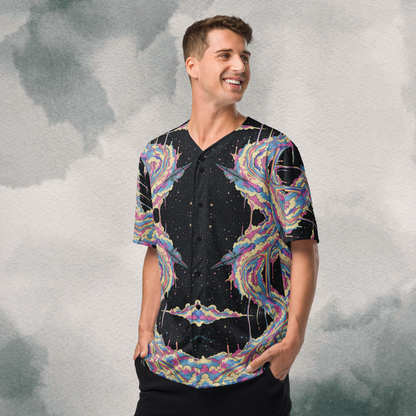 Retro Cosmic Cotton Candy Swirl EDM Jersey