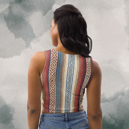 Mexican Blanket Crop Top
