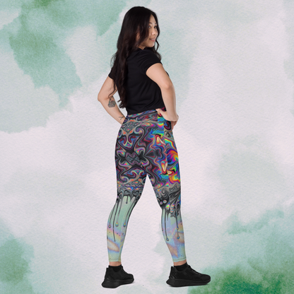 Psychedelic Swirl Drip Leggings