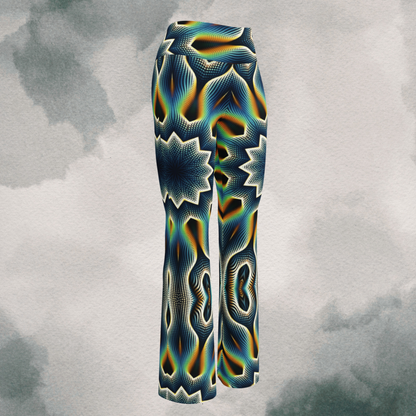 Retro Psychedelic Flare leggings