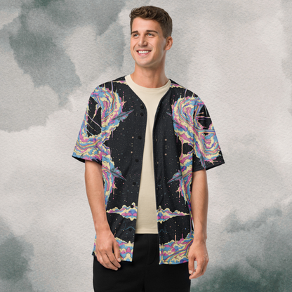 Retro Cosmic Cotton Candy Swirl EDM Jersey