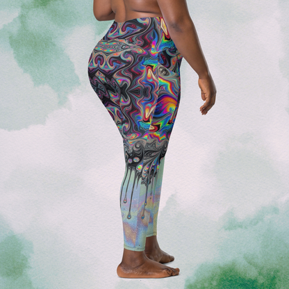Psychedelic Swirl Drip Leggings