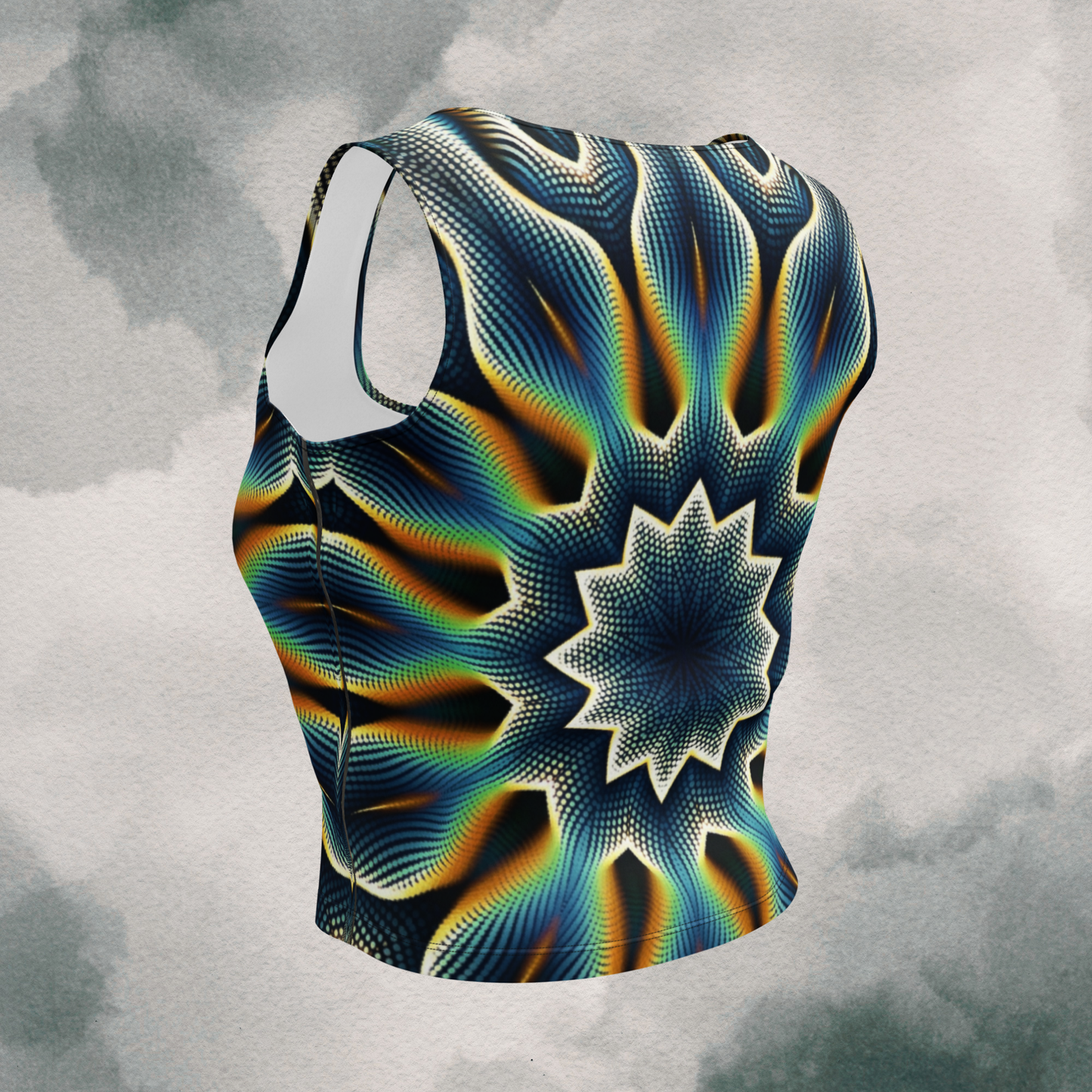 Retro Psychedelic Crop Top