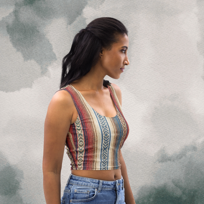 Mexican Blanket Crop Top