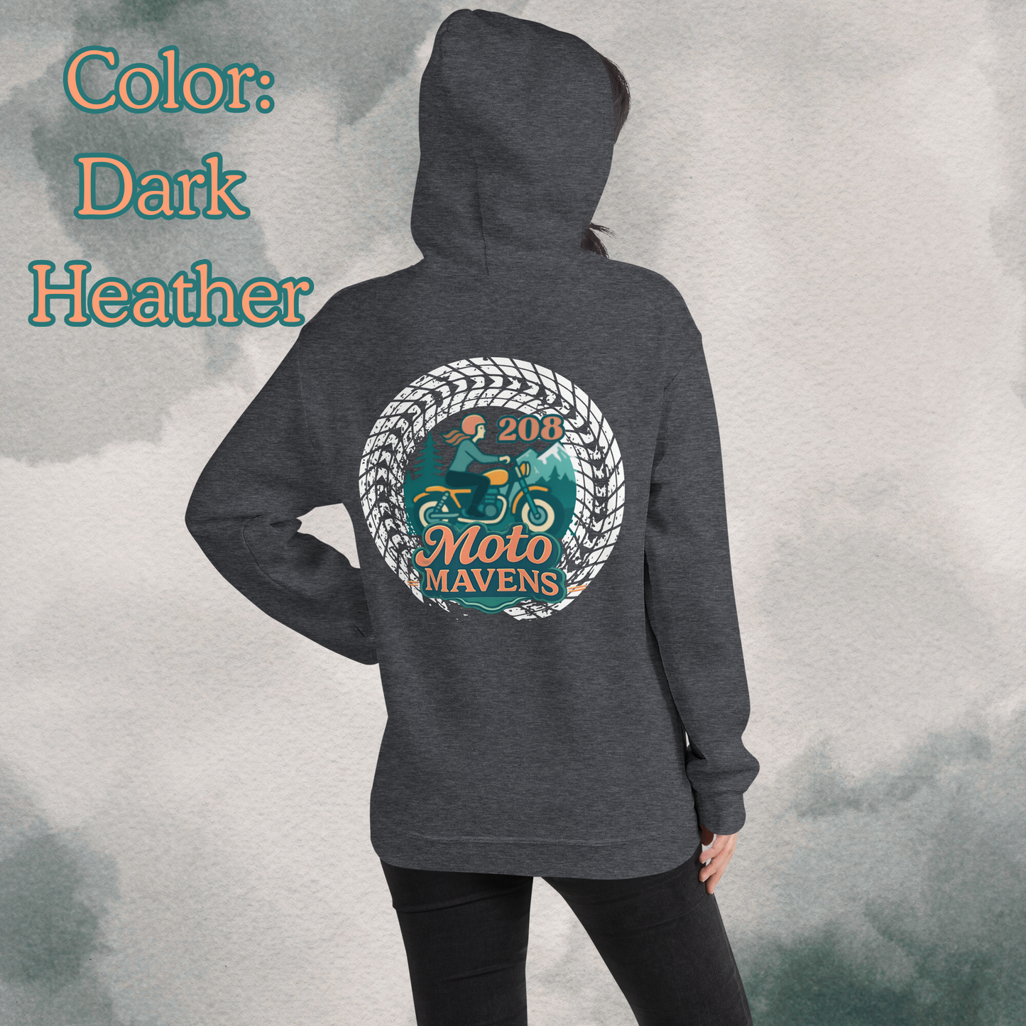 208 Moto Mavens Color Logo Hoodie