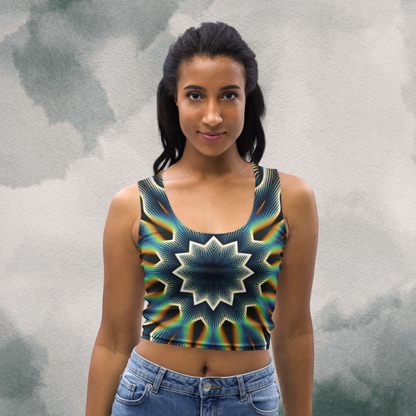 Retro Psychedelic Crop Top