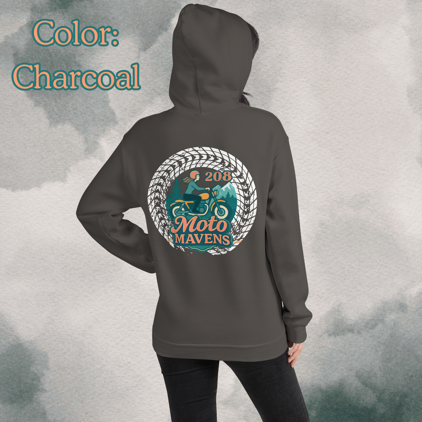 208 Moto Mavens Color Logo Hoodie