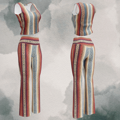 Mexican Blanket Flare Leggings