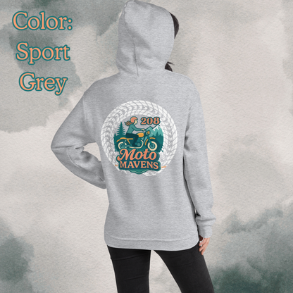208 Moto Mavens Color Logo Hoodie