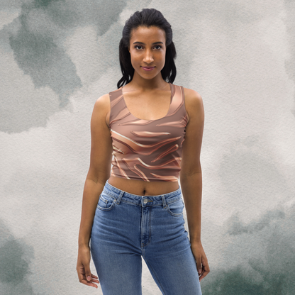 Rose Gold Tiger Print Crop Top