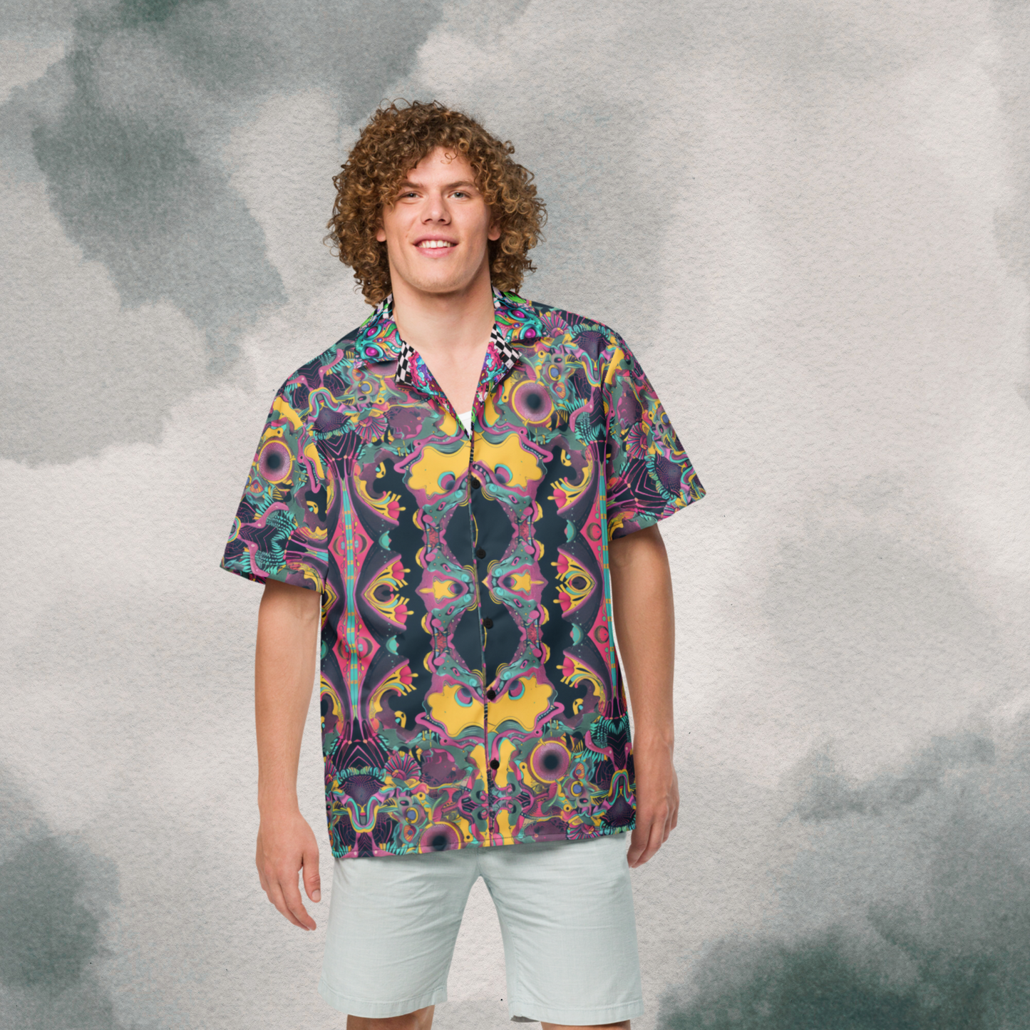 Lucid Meltdown Oversized Button Up