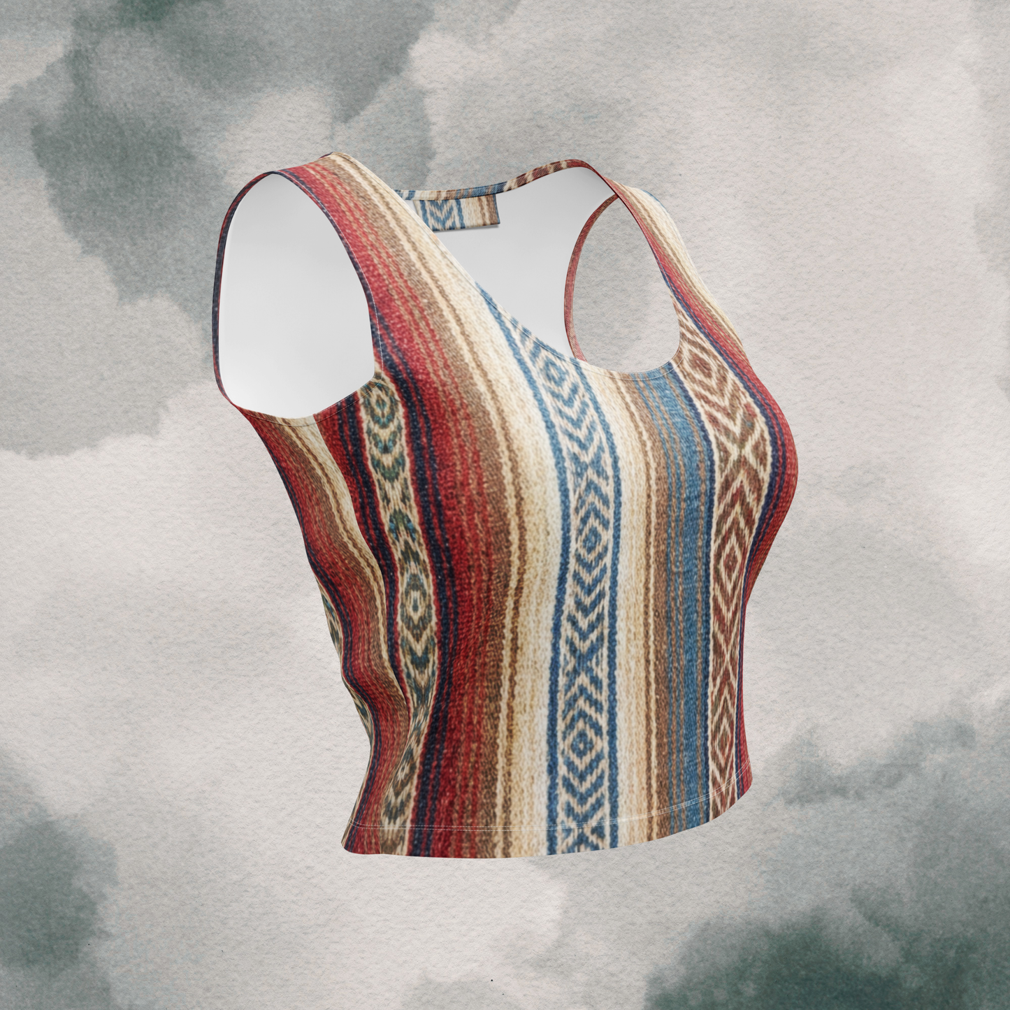 Mexican Blanket Crop Top