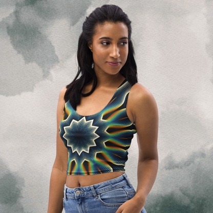 Retro Psychedelic Crop Top