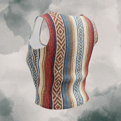 Mexican Blanket Crop Top
