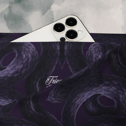 Purple Undertone Snake Flare leggings
