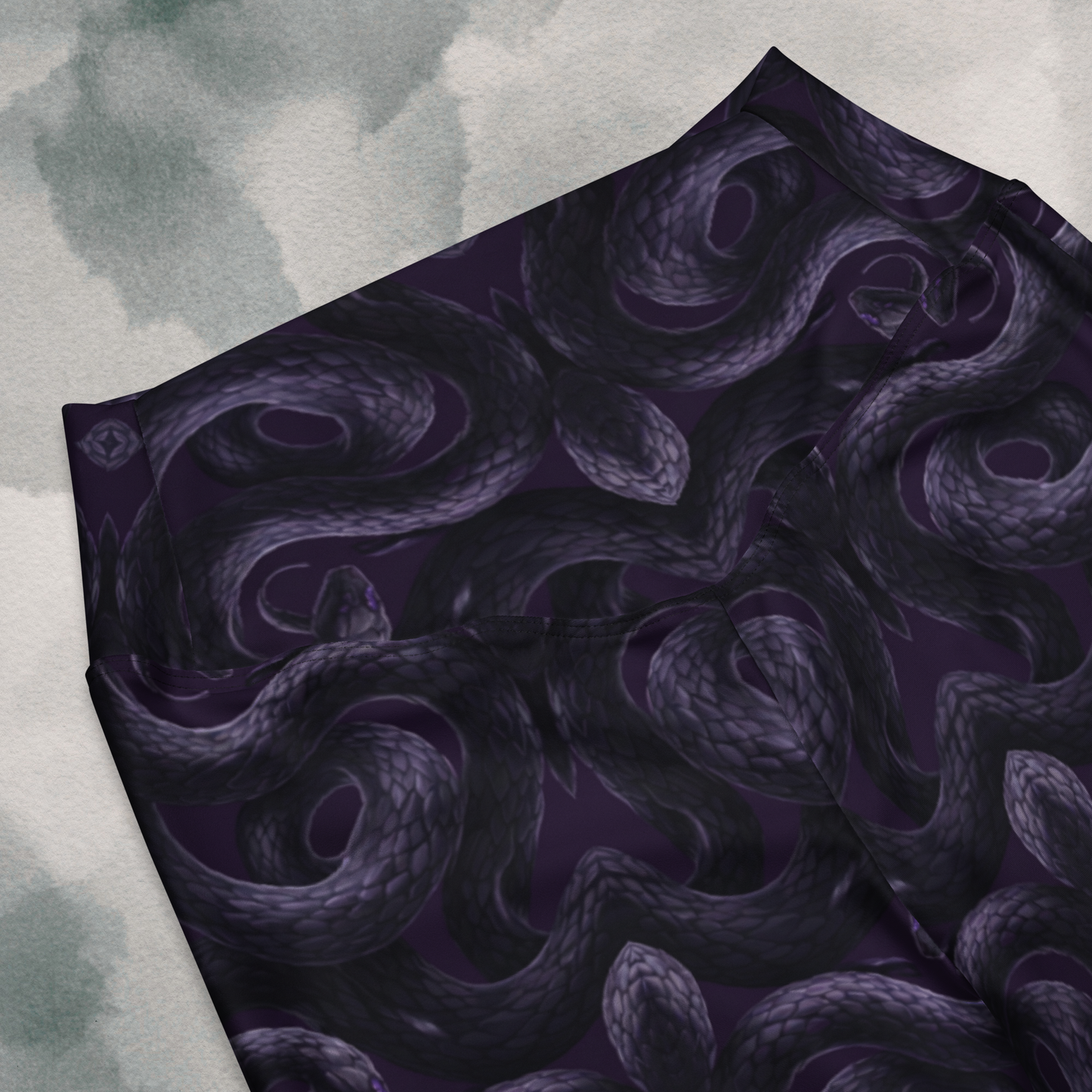 Purple Undertone Snake Flare leggings