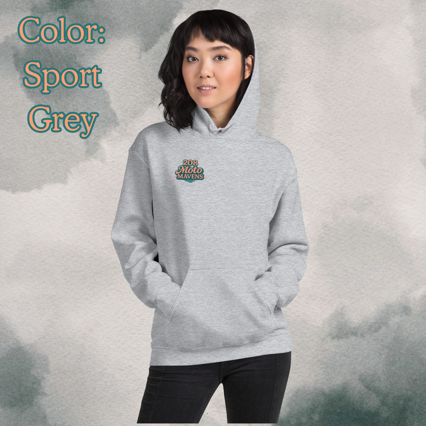 208 Moto Mavens Color Logo Hoodie