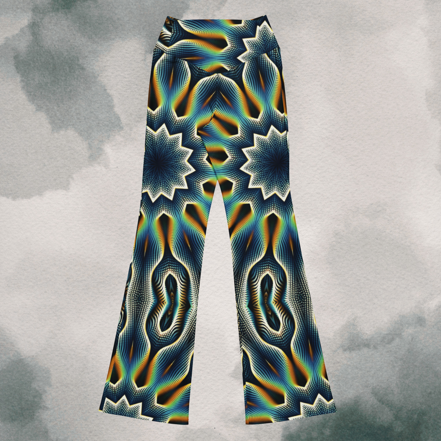 Retro Psychedelic Flare leggings