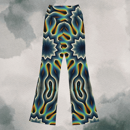 Retro Psychedelic Flare leggings