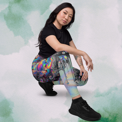 Psychedelic Swirl Drip Leggings