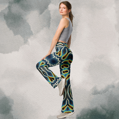Retro Psychedelic Flare leggings