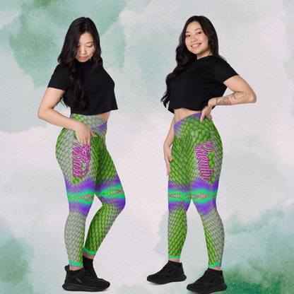 Bass Gremlin Crossover Leggings with Pockets | Matching Crop Top Available