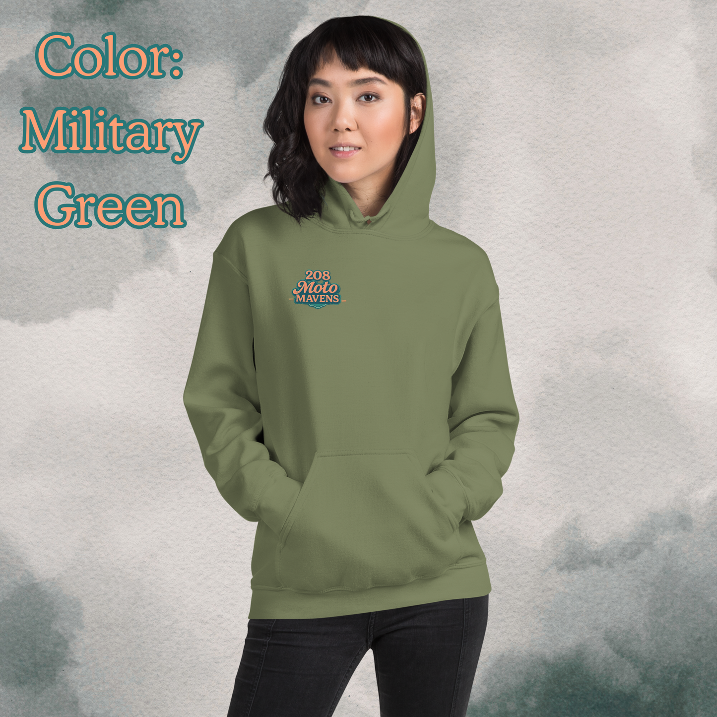208 Moto Mavens Color Logo Hoodie