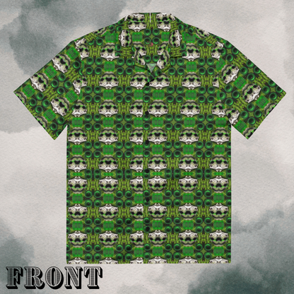 Dubstep Bass Fish Festival Button-Up