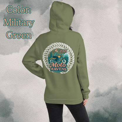 208 Moto Mavens Color Logo Hoodie