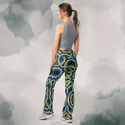Retro Psychedelic Flare leggings