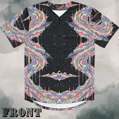 Retro Cosmic Cotton Candy Swirl EDM Jersey