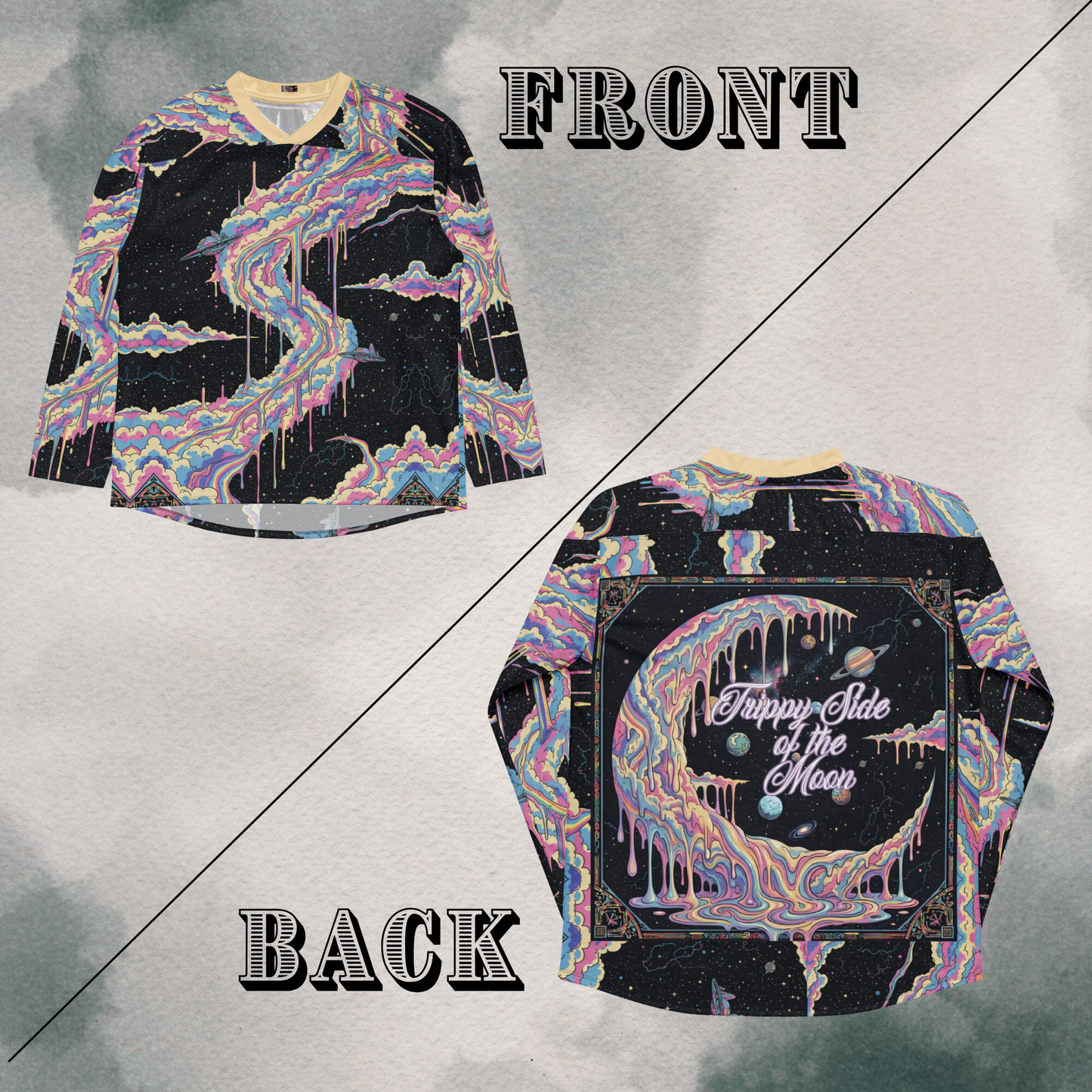 Cotton Candy Nebula Lightweight Hockey EDM Jersey