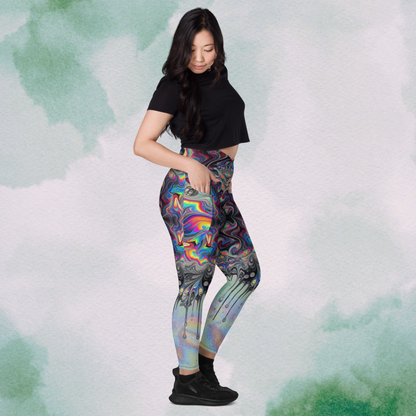 Psychedelic Swirl Drip Leggings