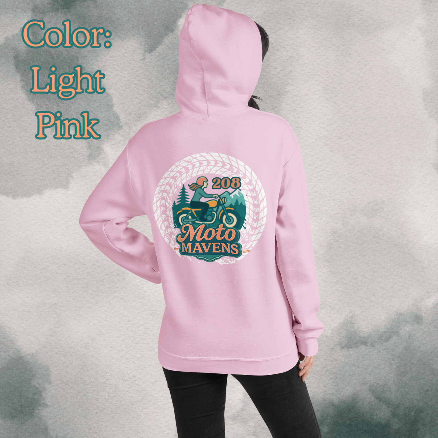 208 Moto Mavens Color Logo Hoodie