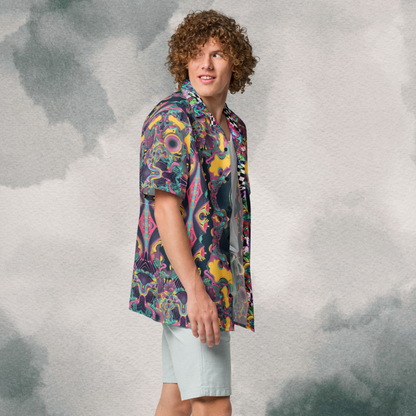 Lucid Meltdown Oversized Button Up