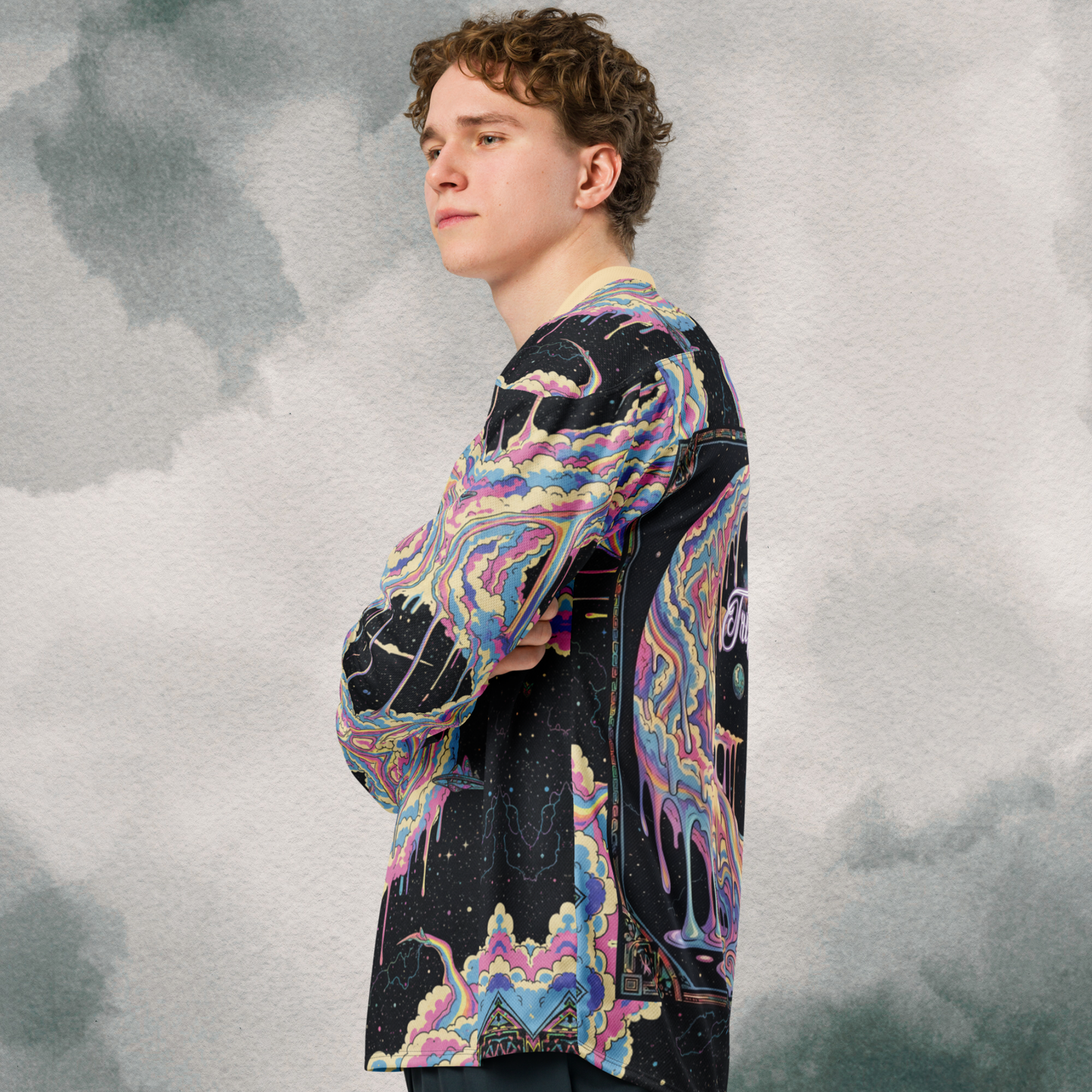 Cotton Candy Nebula Lightweight Hockey EDM Jersey