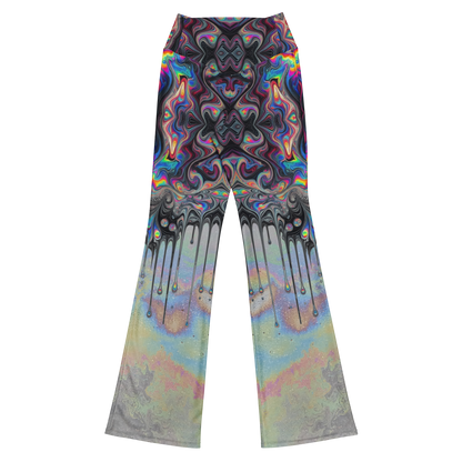 Psychedelic Drip Flare leggings